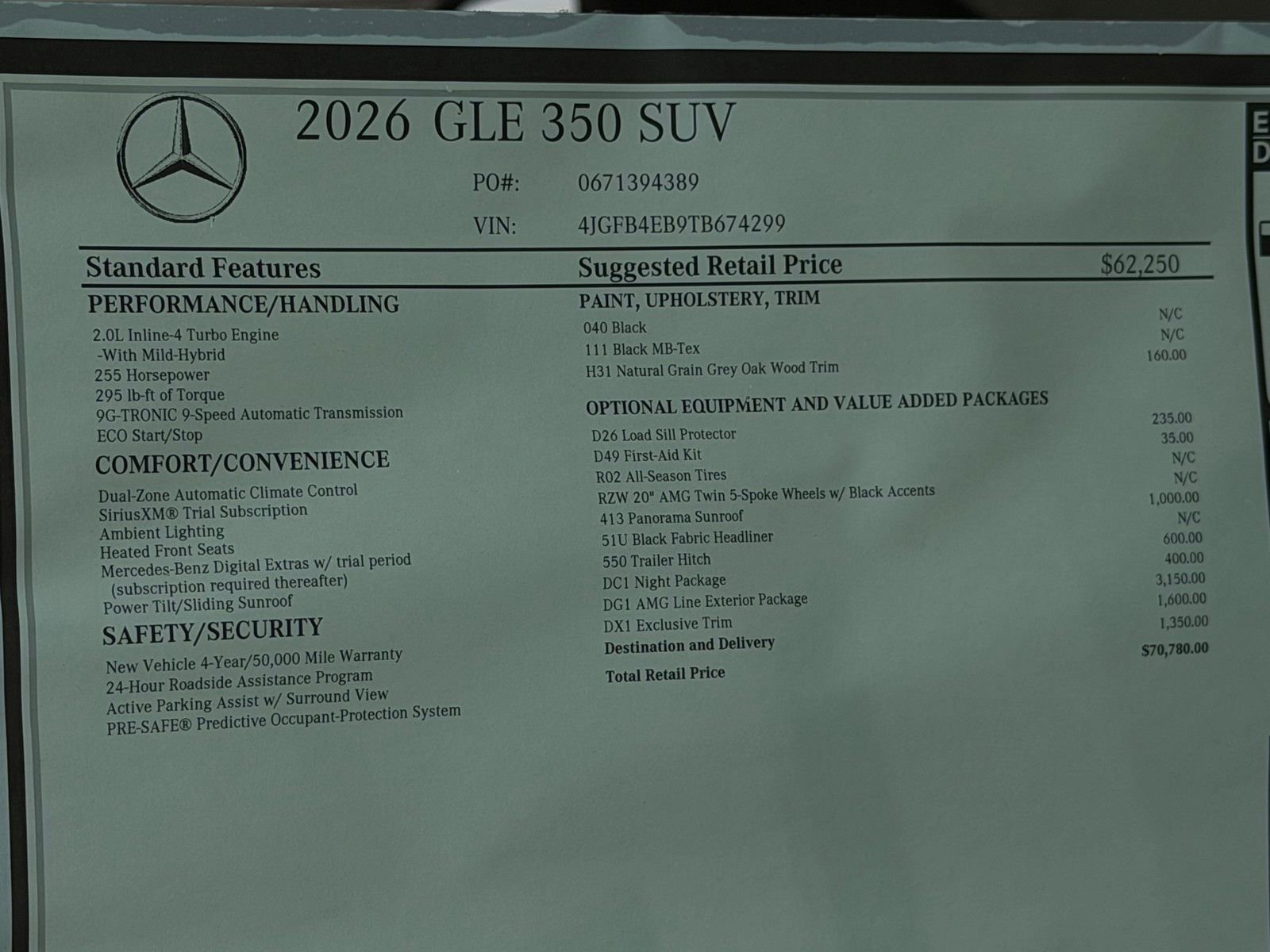 New 2026 Black Mercedes-Benz GLE 350 image 48