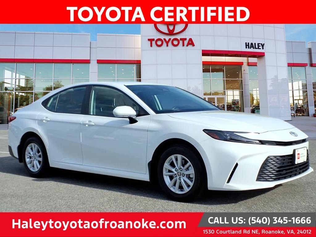 Certified Used 2025 White Toyota LE image 1