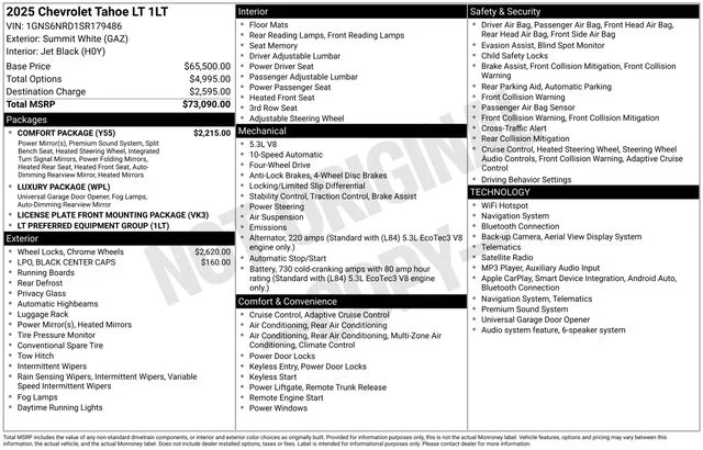 Used 2025 Summit White Chevrolet LT image 7