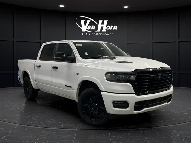 New 2026 Bright White Clear-Coat Exterior Paint RAM Laramie image 47