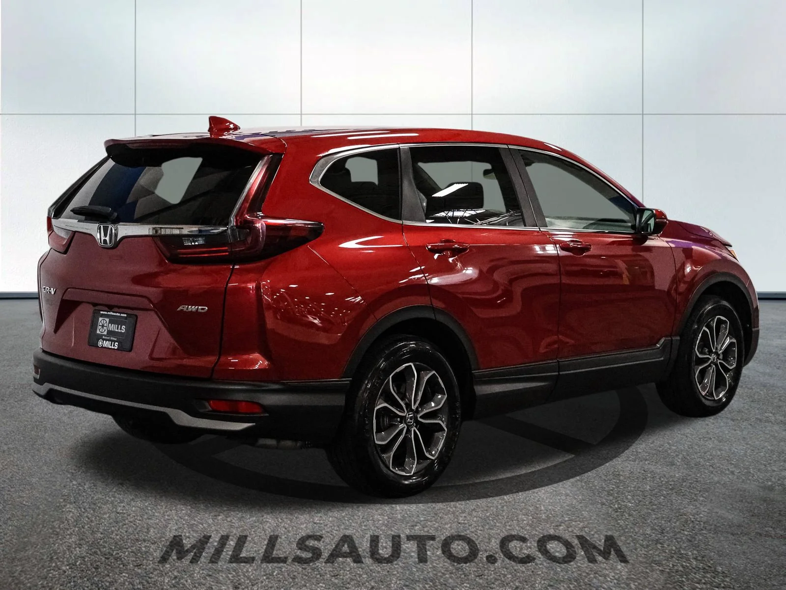 Certified Used 2022 Radiant Red Metallic Honda AWD EX image 8