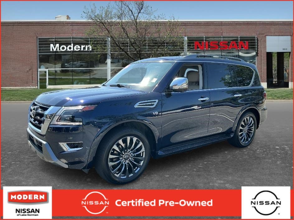 Used 2022 Hermosa Blue Pearl Nissan Platinum image 1