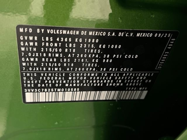 New 2026 Green Volkswagen 1.5T SE Black image 21