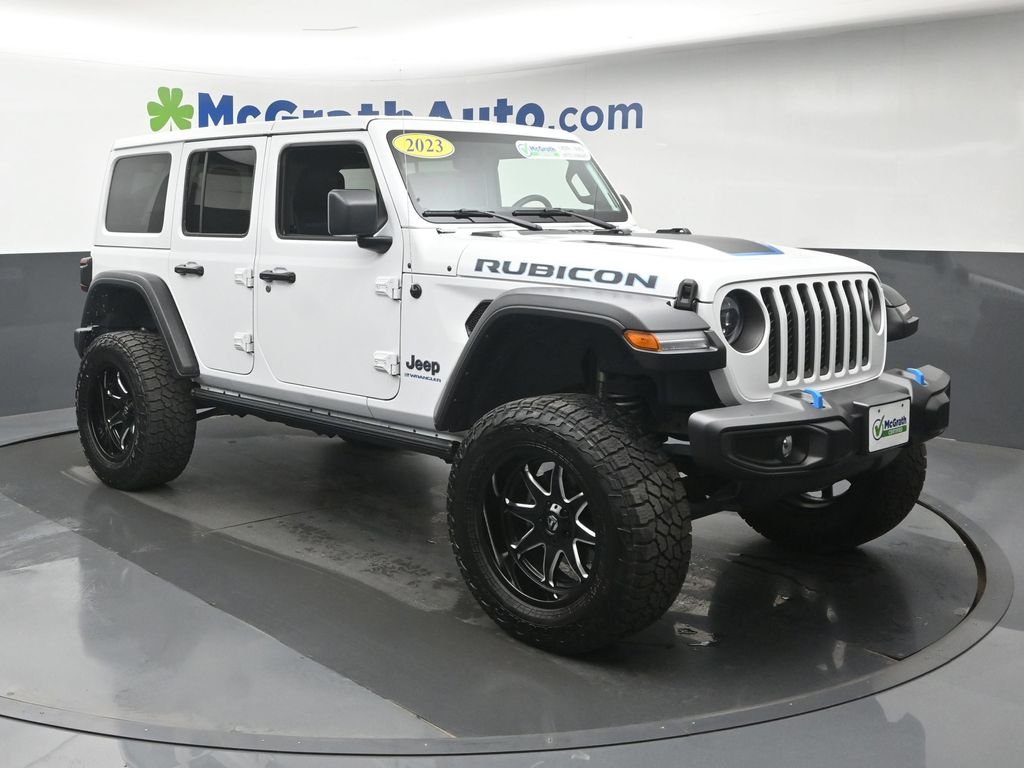 Used 2023 White Jeep Rubicon 4xe image 2