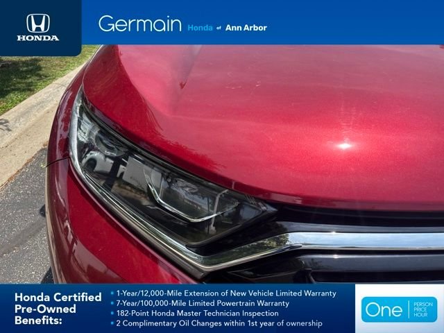 Certified Used 2021 Radiant Red Metallic Honda AWD EX-L image 3