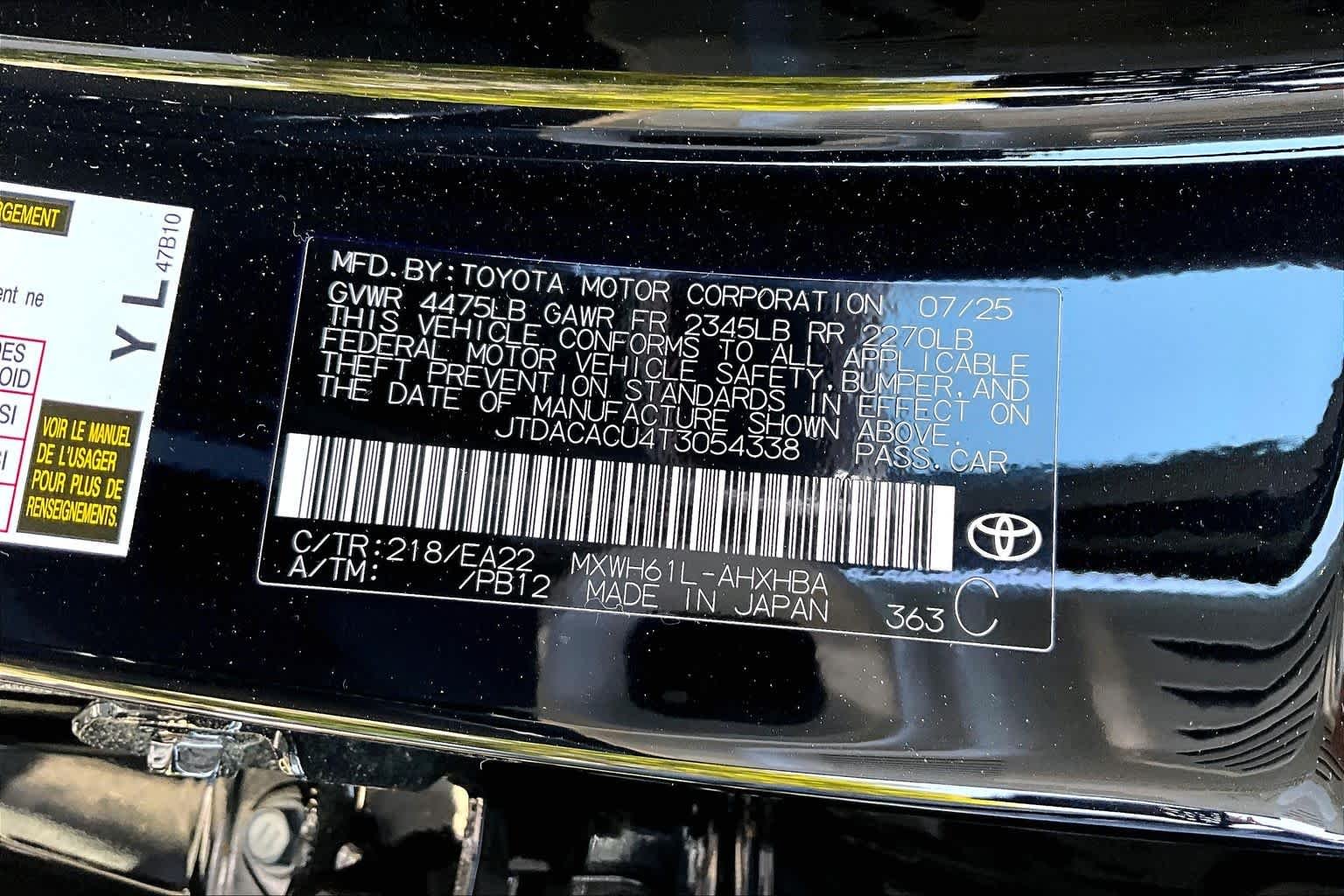New 2026 Midnight Black Metallic Toyota XSE Premium image 17