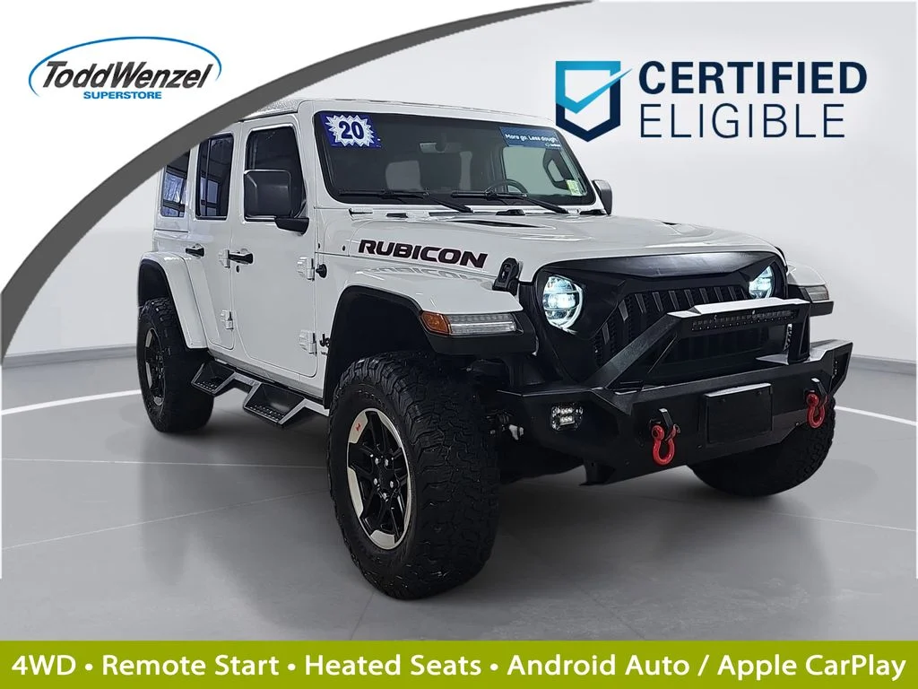 Used 2020 White/off-white Jeep Unlimited Rubicon image 1