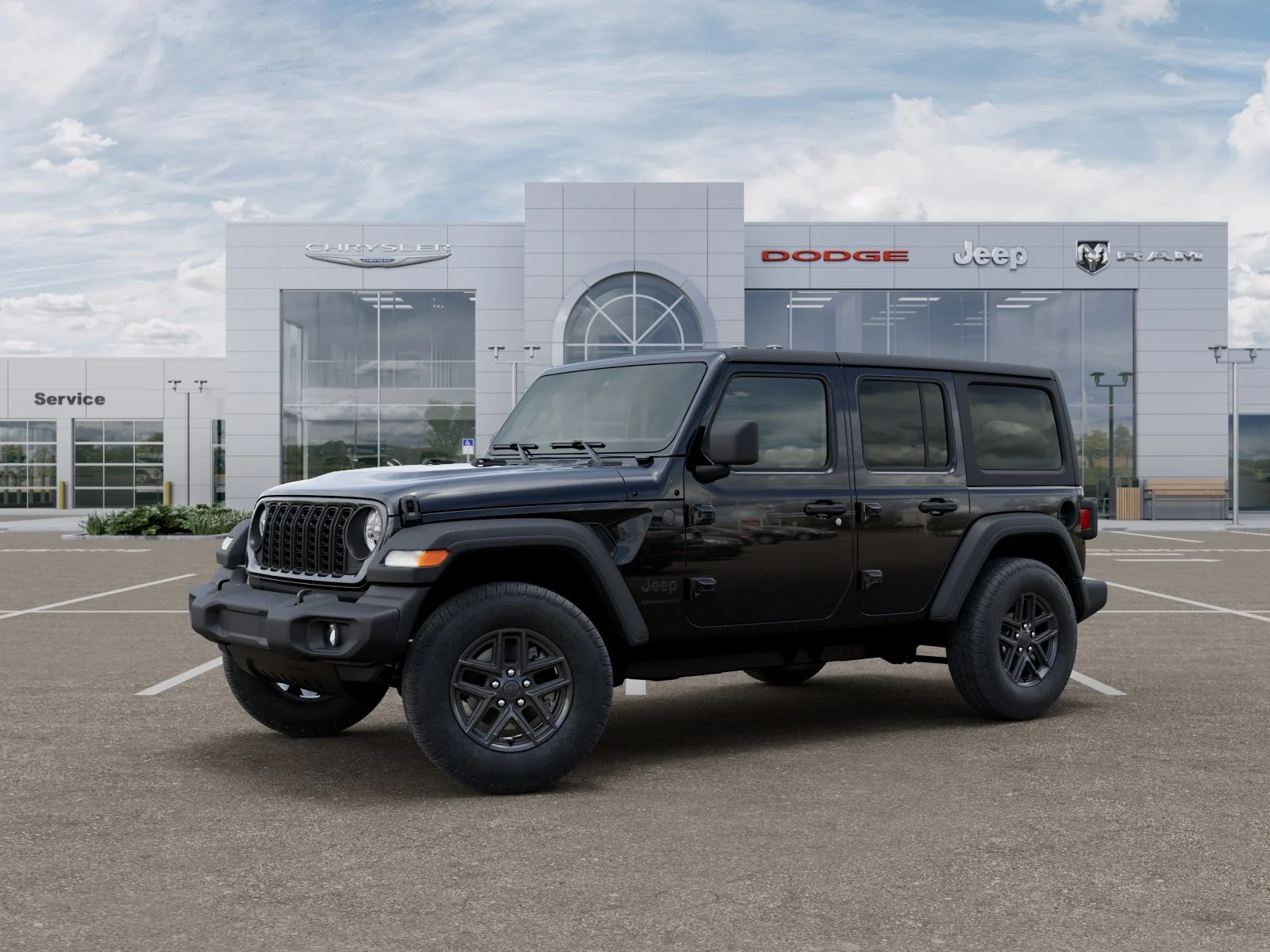 New 2026 Black Clear-Coat Exterior Paint Jeep Sport S image 2