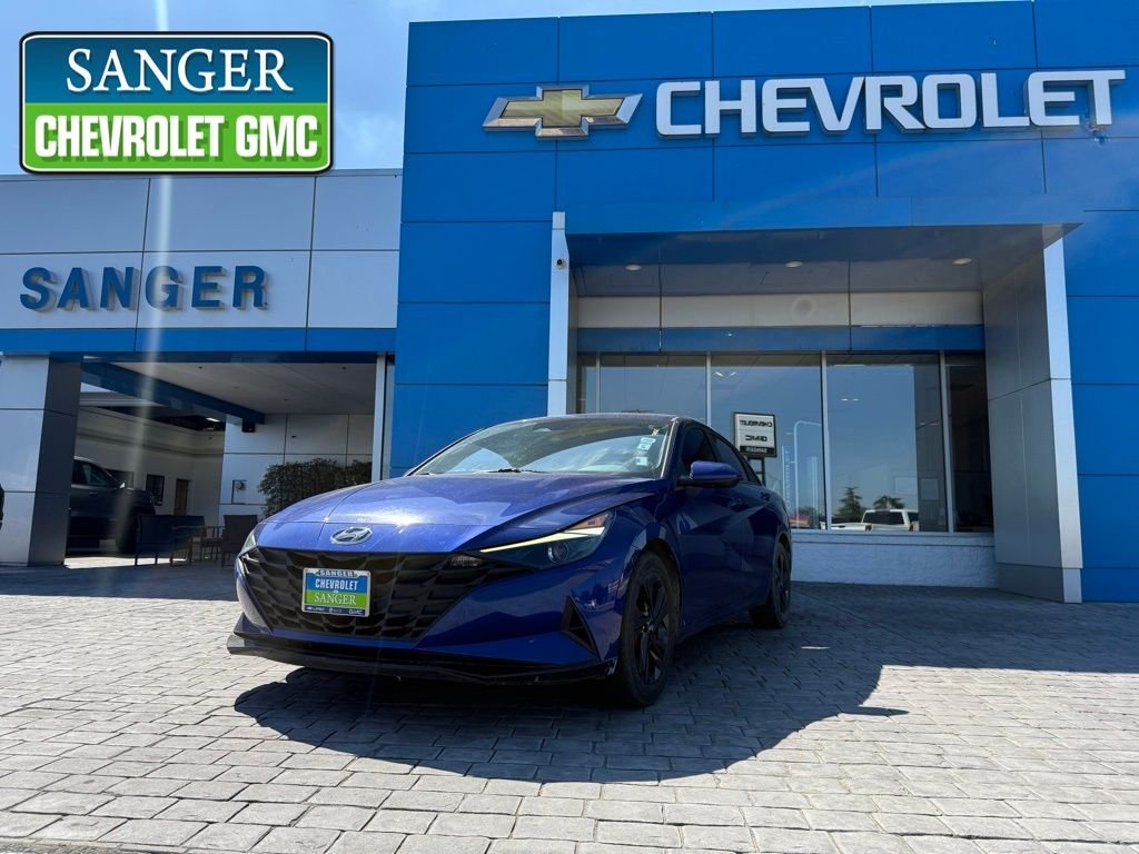 Blue 2021 Hyundai Elantra SEL FWD Sedan Front-Wheel Drive