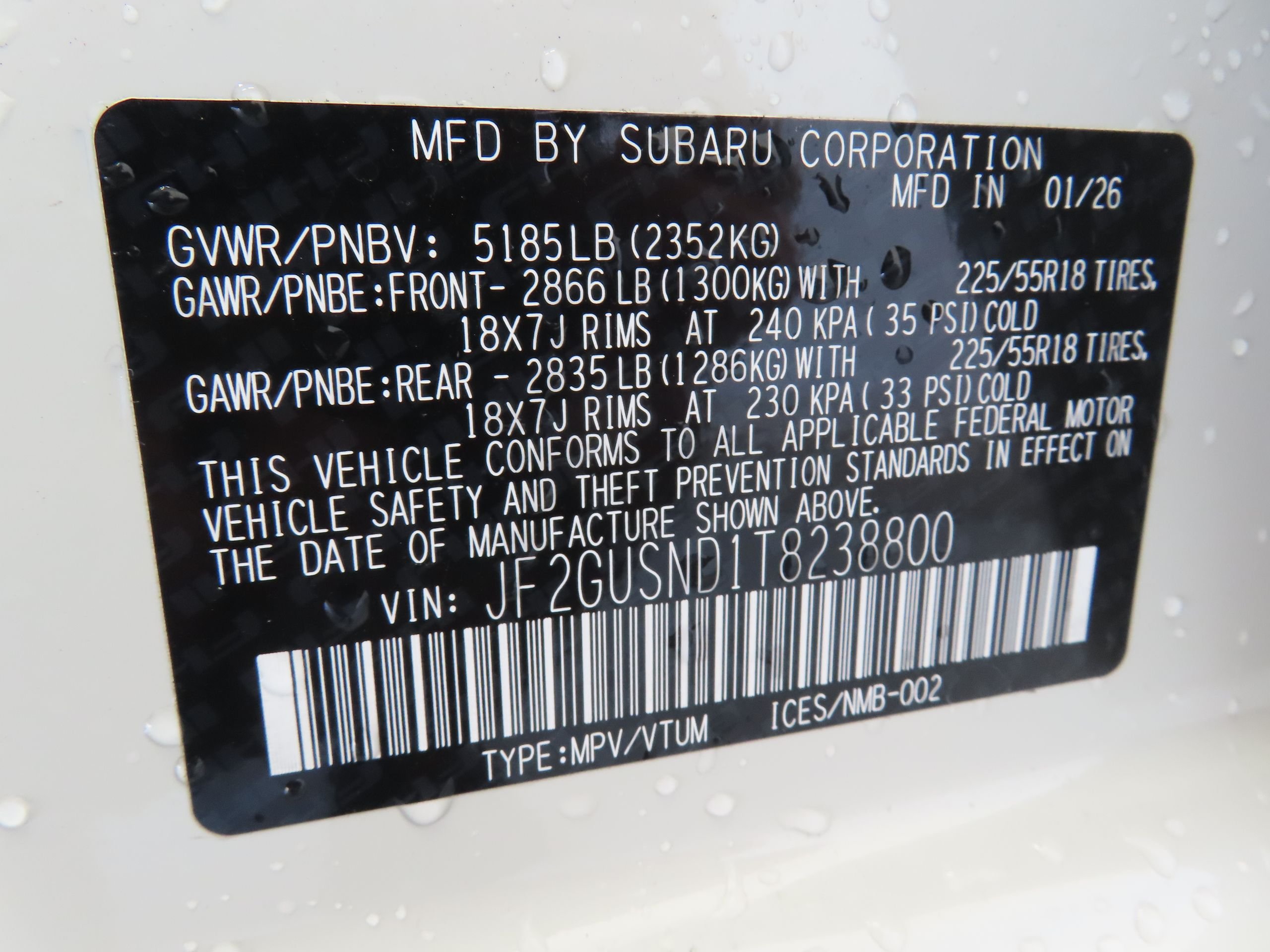 New 2026 CRYSTAL WHITE PEARL Subaru Limited Hybrid image 28