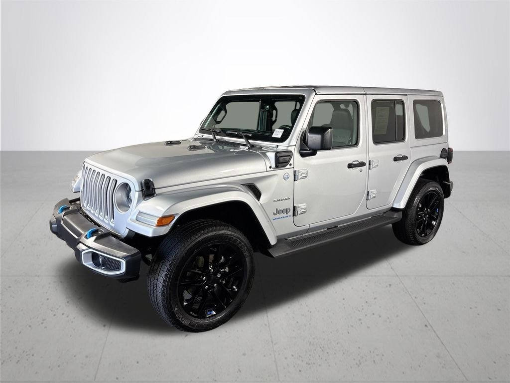 Used 2023 Silver Jeep Sahara 4xe image 2