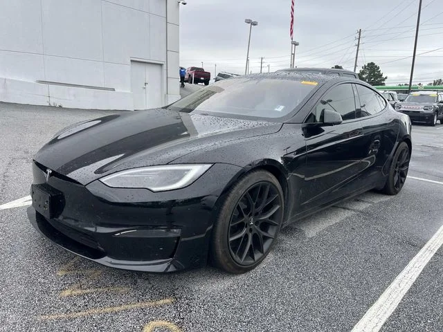 Used 2022 Black Tesla Plaid image 3