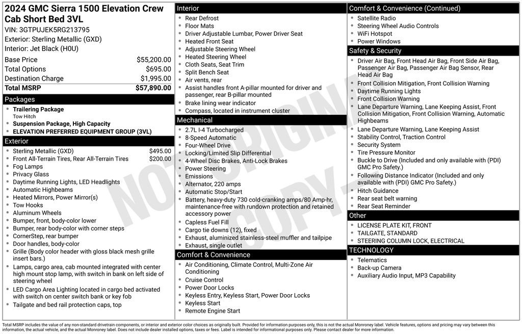 Used 2024 Silver GMC Elevation image 17