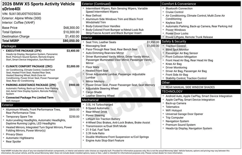 New 2026 White BMW sDrive40i image 29
