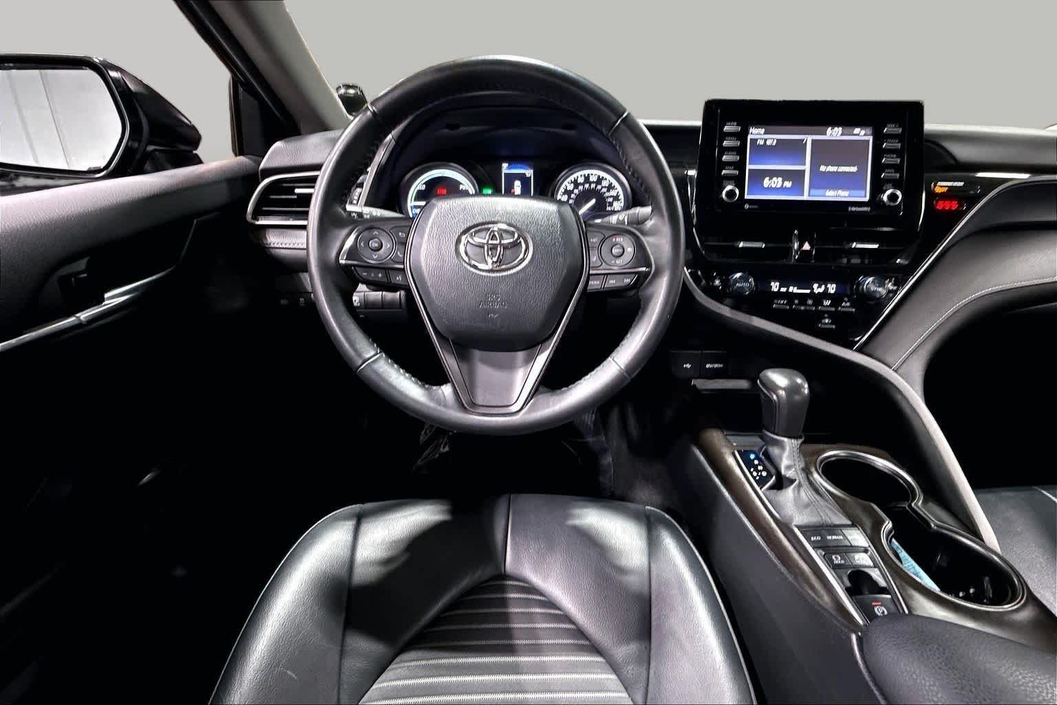 Used 2024 Midnight Black Metallic Toyota Hybrid SE Nightshade image 6