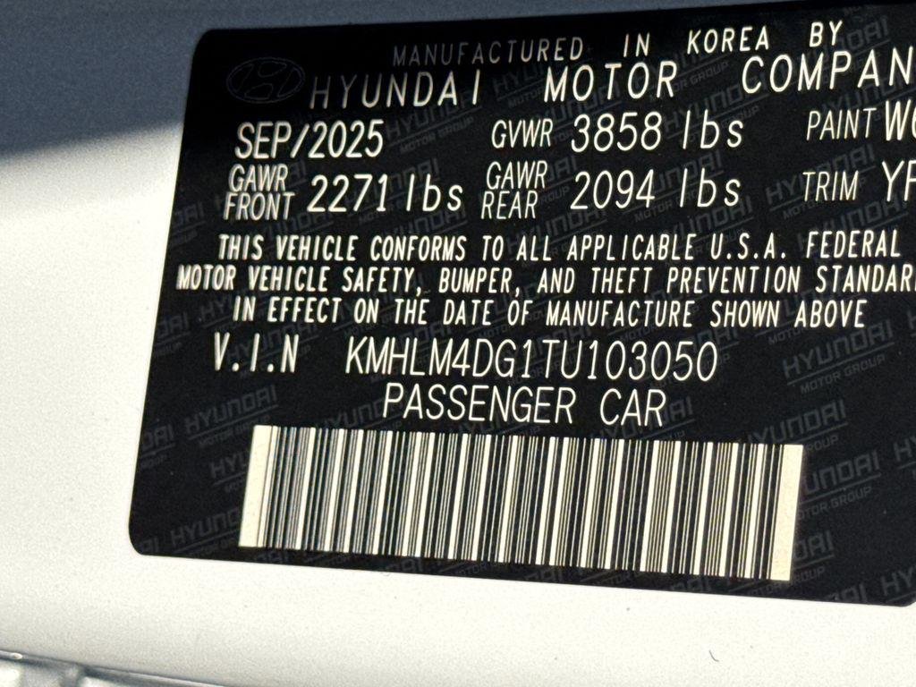 New 2026 White Hyundai SEL Sport image 30