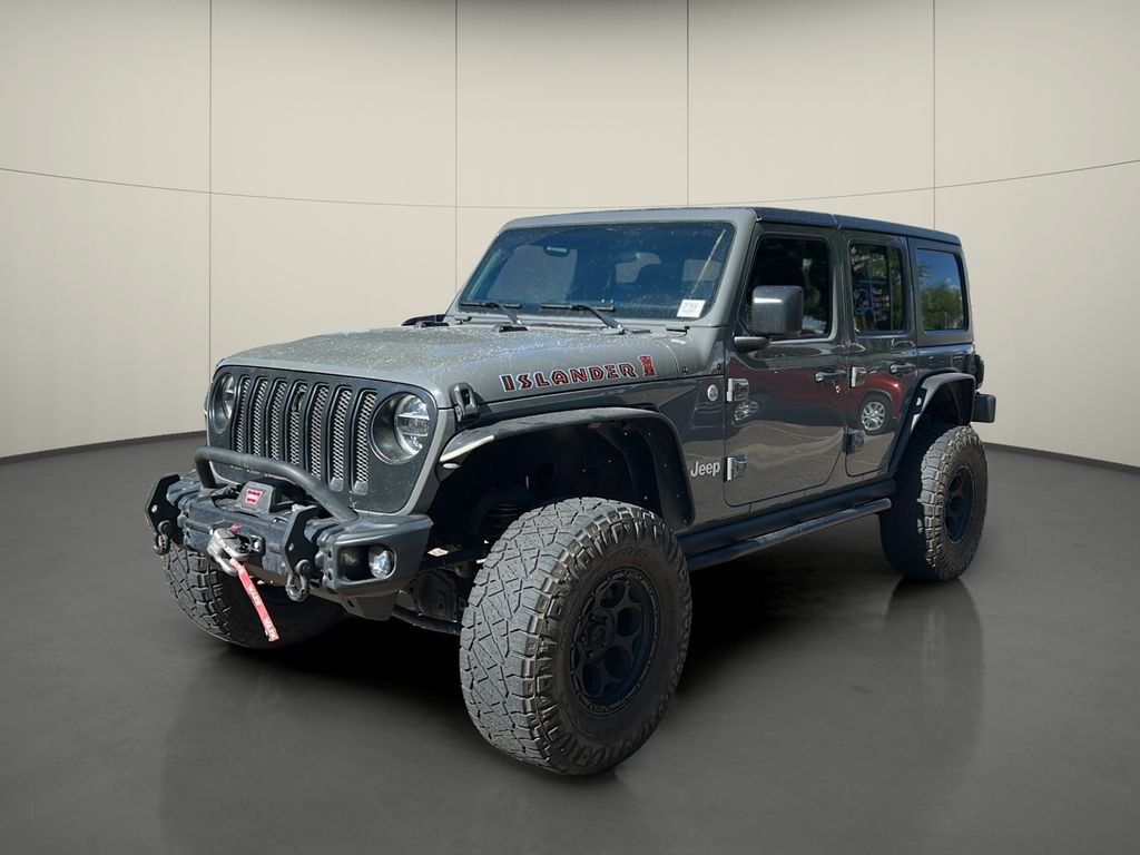 Used 2021 Gray Jeep Unlimited Sport image 3