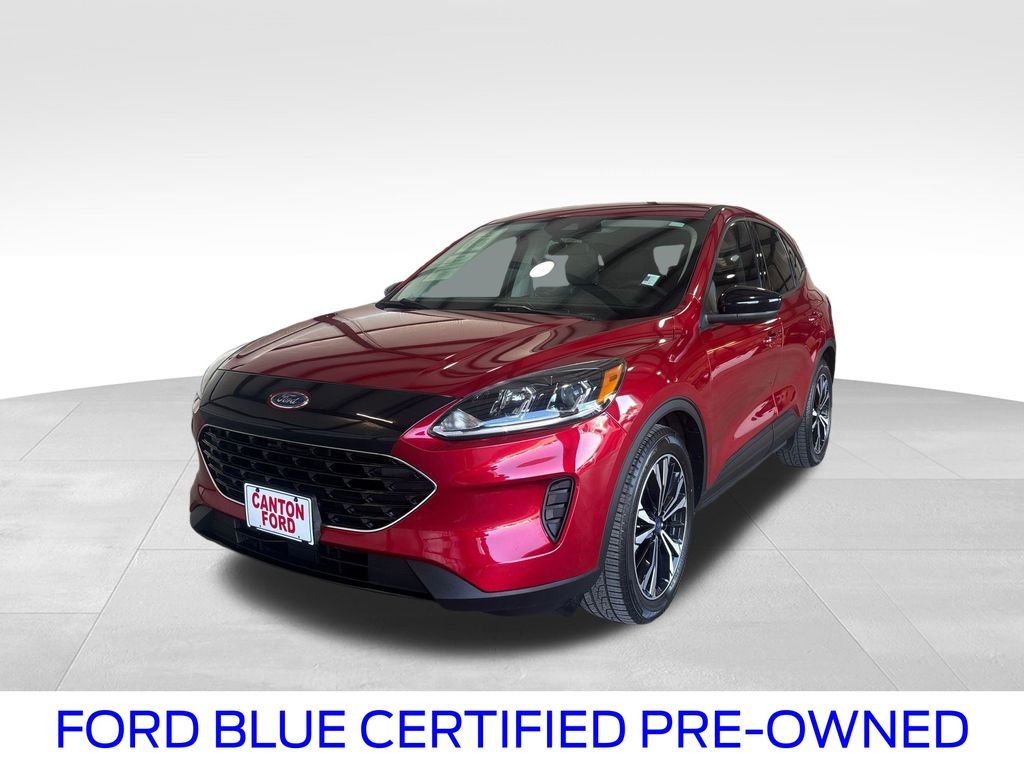 Certified Used 2021 Rapid Red Metallic Tinted Clearcoat Ford SE image 1
