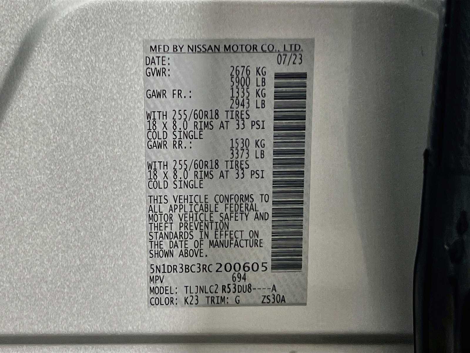 Used 2024 Brilliant Silver Metallic Nissan SV image 33