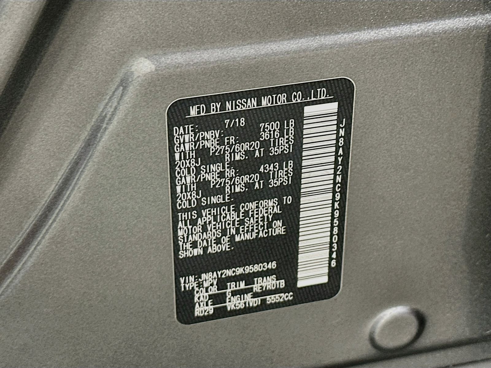 Used 2019 Gun Metallic Nissan SL image 35