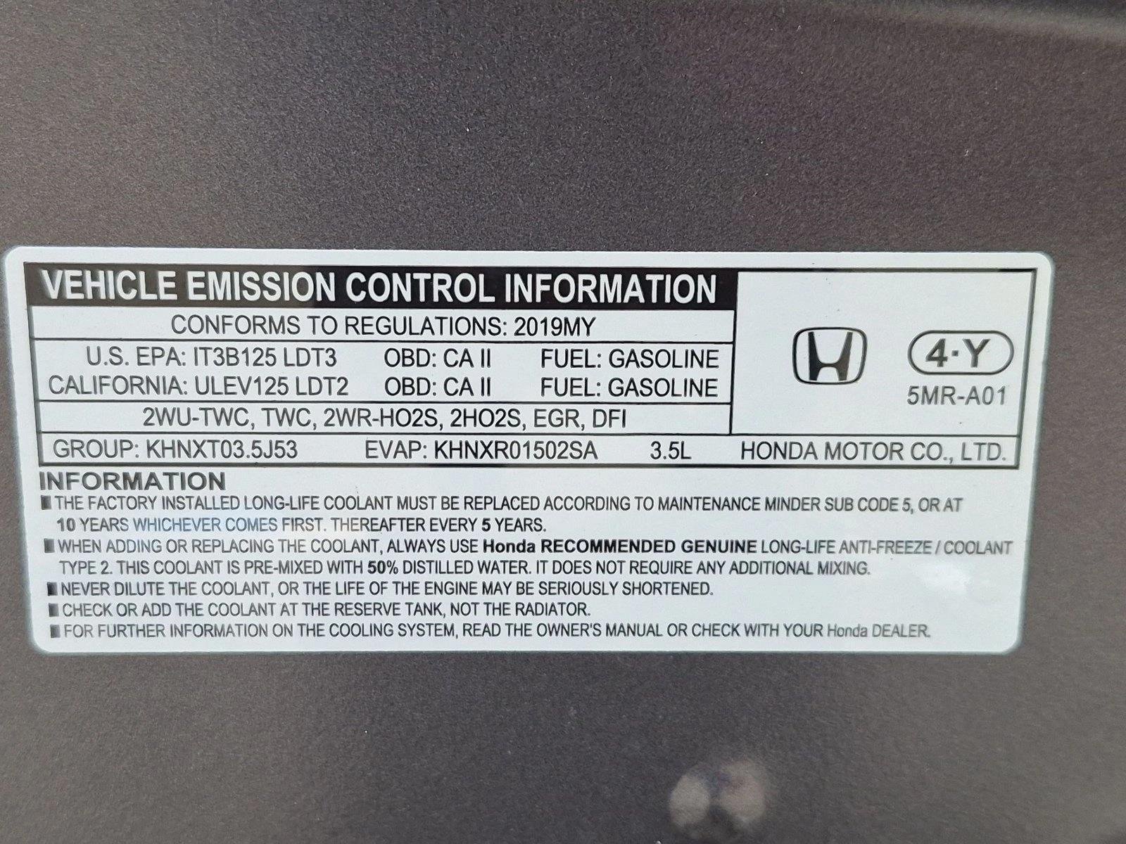 Used 2019 Silver/Gray Honda EX-L w/Navi/RES image 18