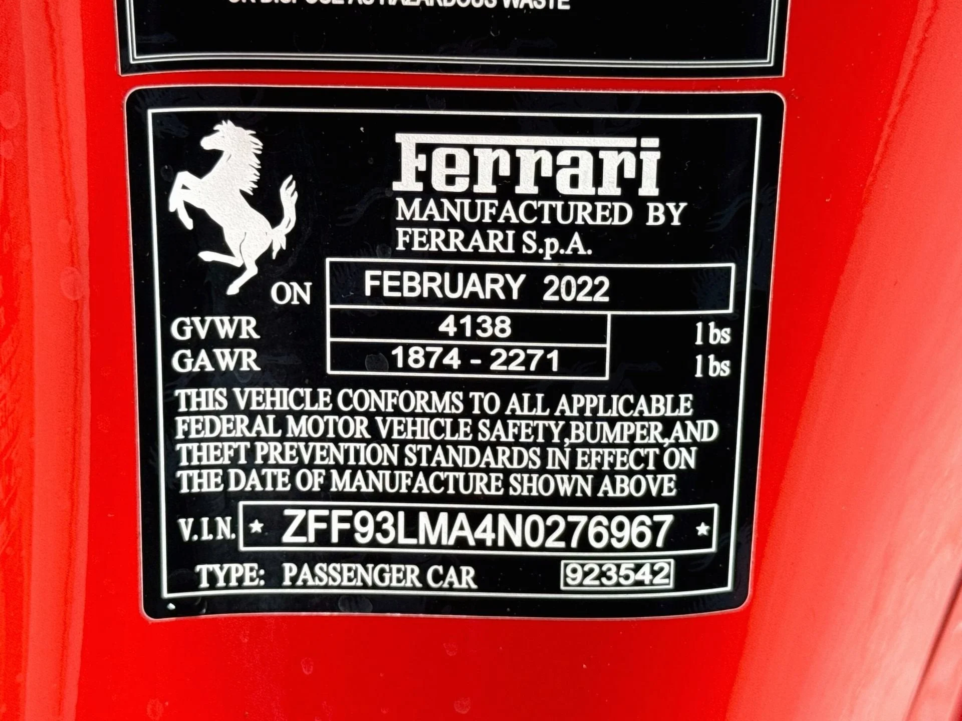 Certified Used 2022 Rosso Scuderia Ferrari Base image 27