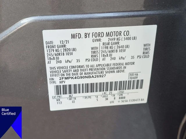 Used 2022 Gray Ford SE image 37