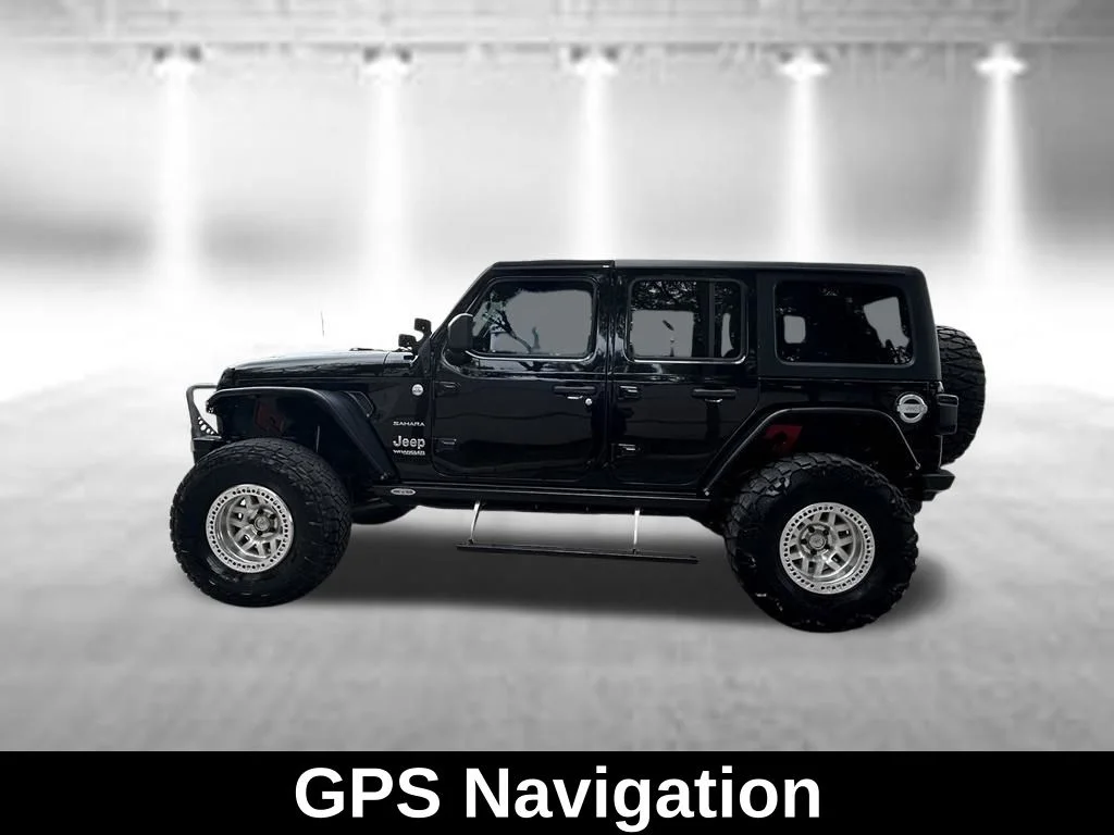 Used 2018 Black Jeep Unlimited Sahara image 3
