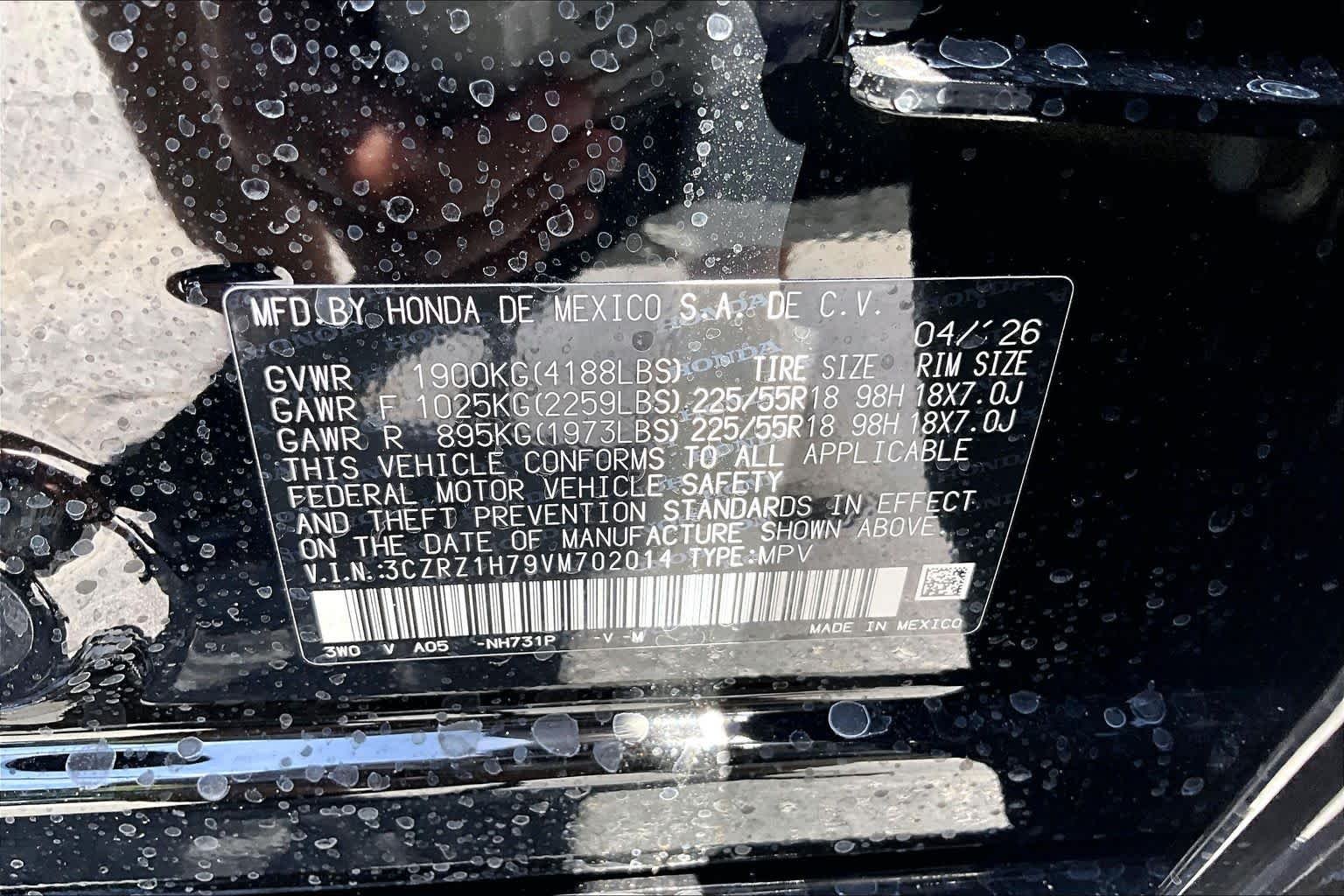 New 2027 Crystal Black Pearl Honda EX-L image 14