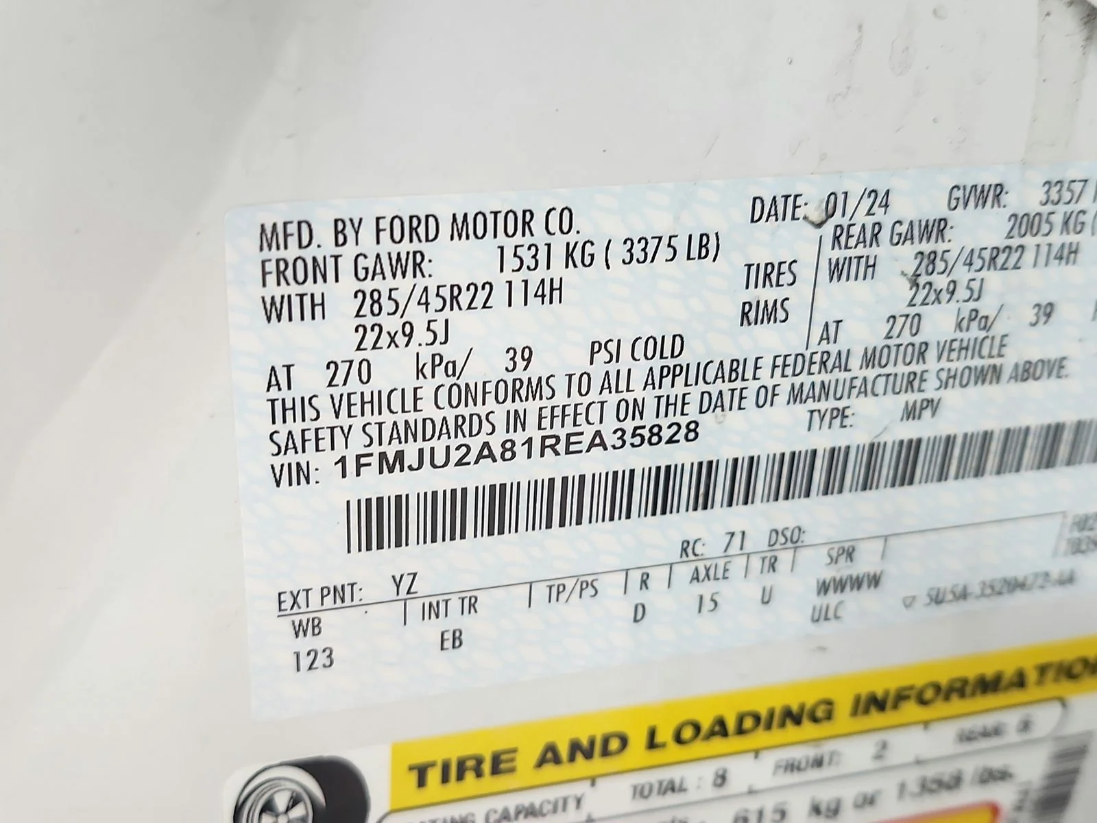 Used 2024 Oxford White Ford Limited image 9