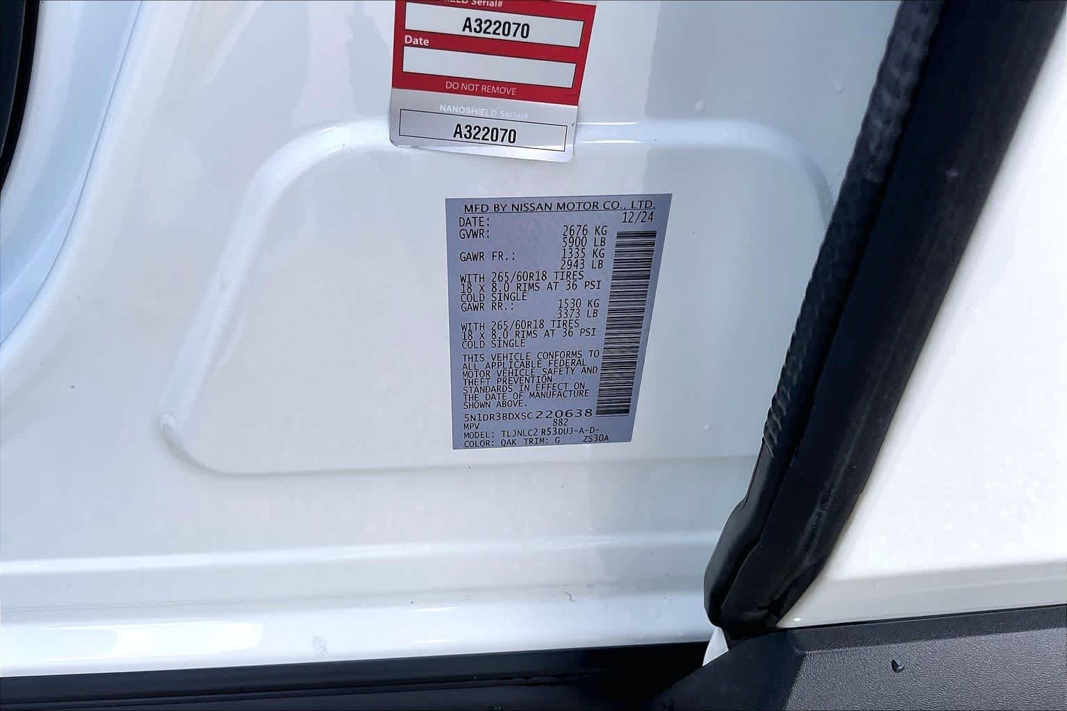 Used 2025 Glacier White Nissan Rock Creek image 34