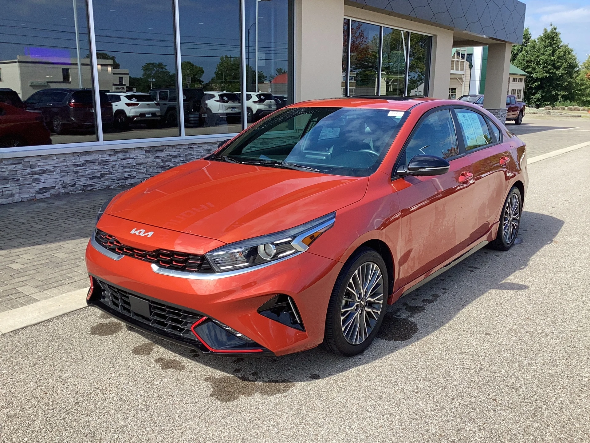 Used 2023 Fire Orange Kia GT-Line image 8