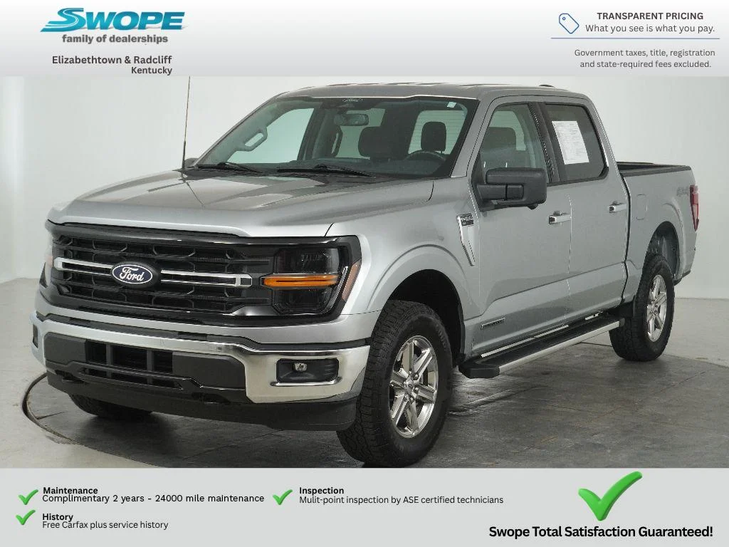Used 2024 Iconic Silver Metallic Ford XLT image 8