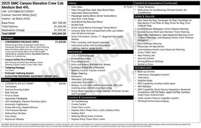 Used 2025 White GMC Elevation image 26