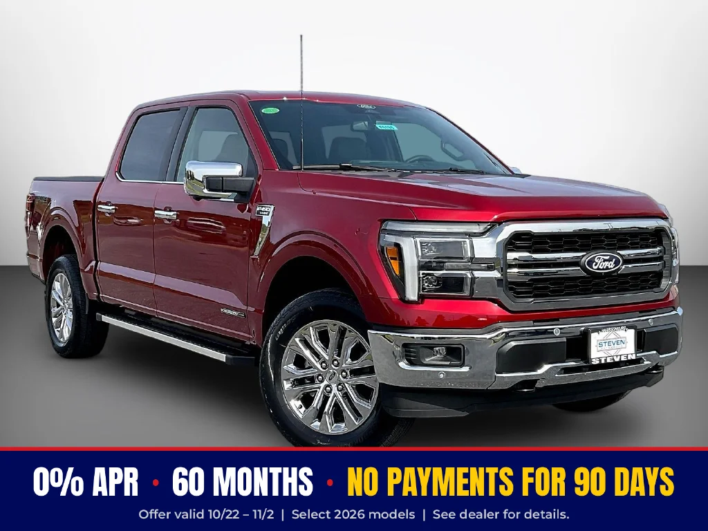 New 2026 Ruby Red Metallic Tinted Clearcoat Ford Lariat® image 1
