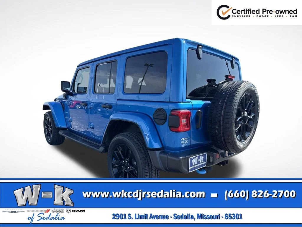 Certified Used 2023 Blue Jeep Sahara 4xe image 11