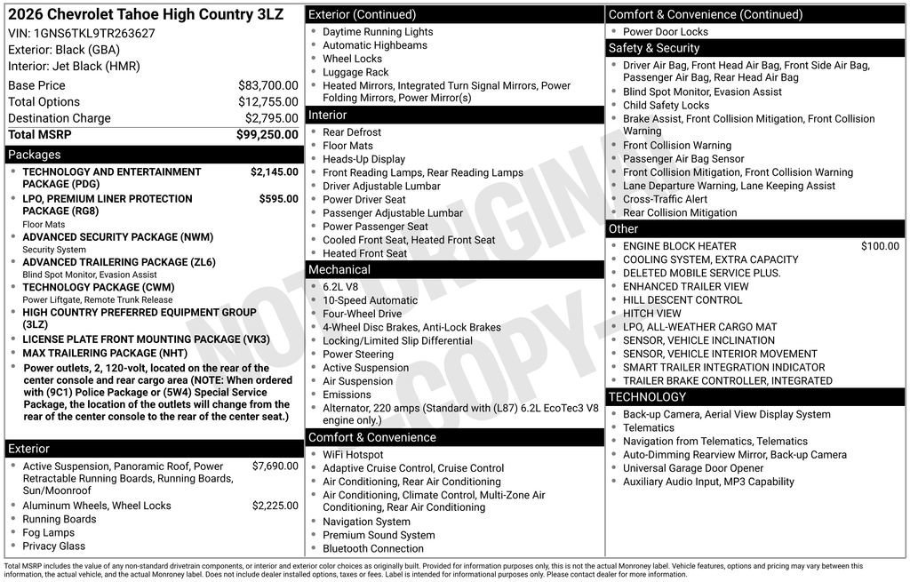 2026 Chevrolet Tahoe High Country - Photo 26
