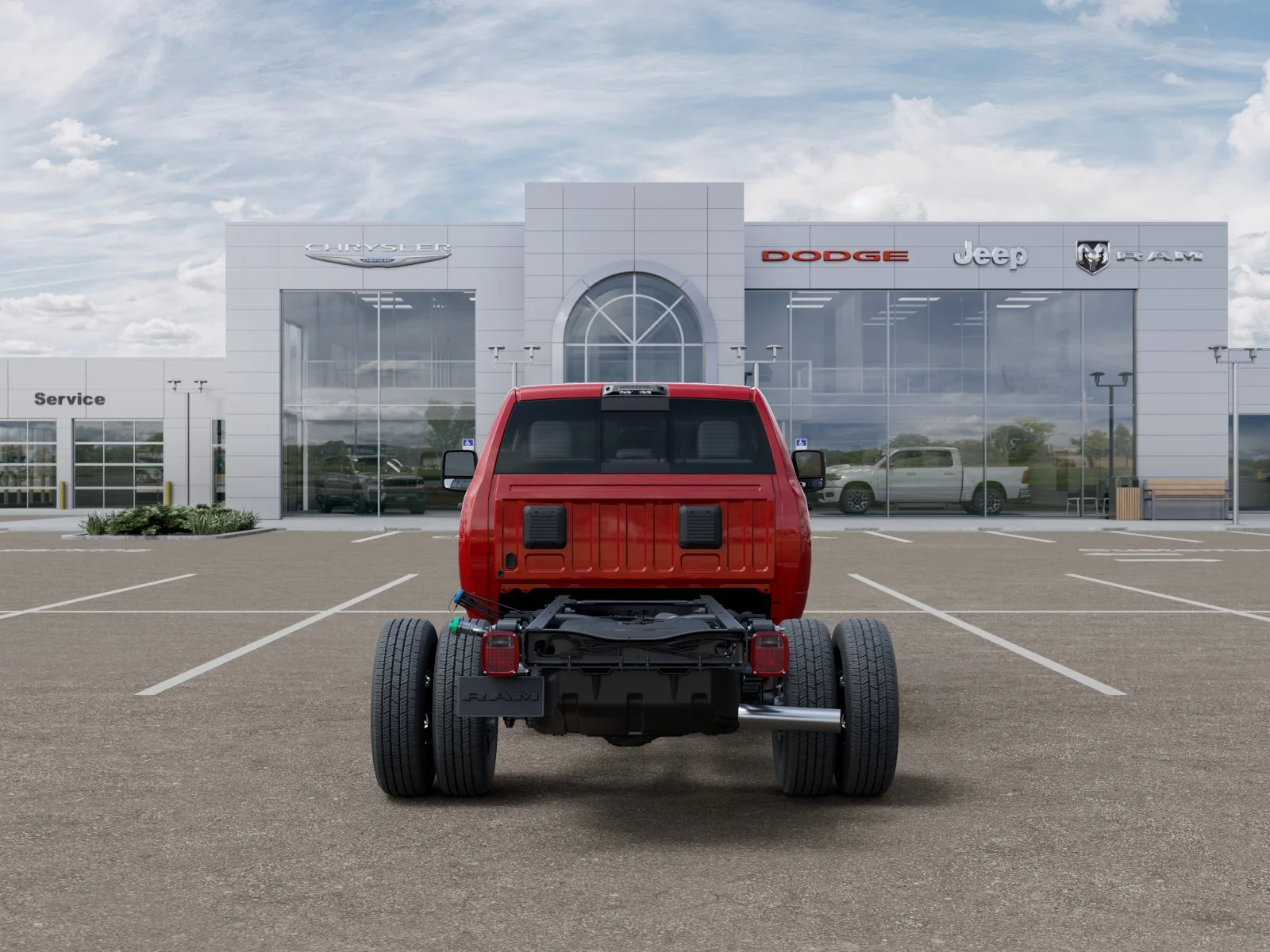 New 2026 Flame Red Clear-Coat Exterior Paint RAM Tradesman image 59