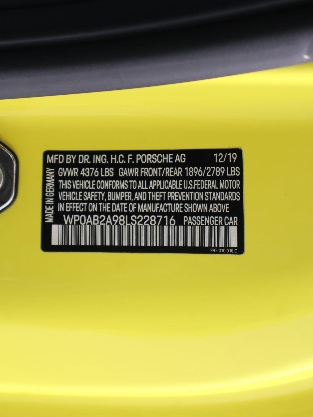 Certified Used 2020 Racing Yellow Porsche Carrera S image 19