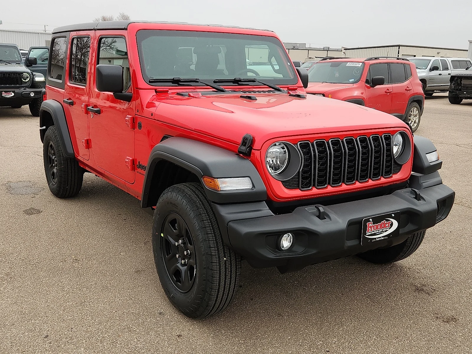New 2026 Firecracker Red Clear-Coat  Paint Jeep 4-DOOR SPORT image 6