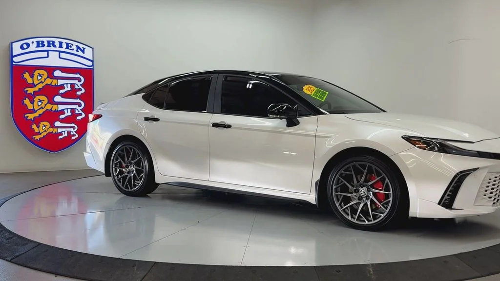 Used 2025 Midnight Black Metallic Toyota XSE image 3