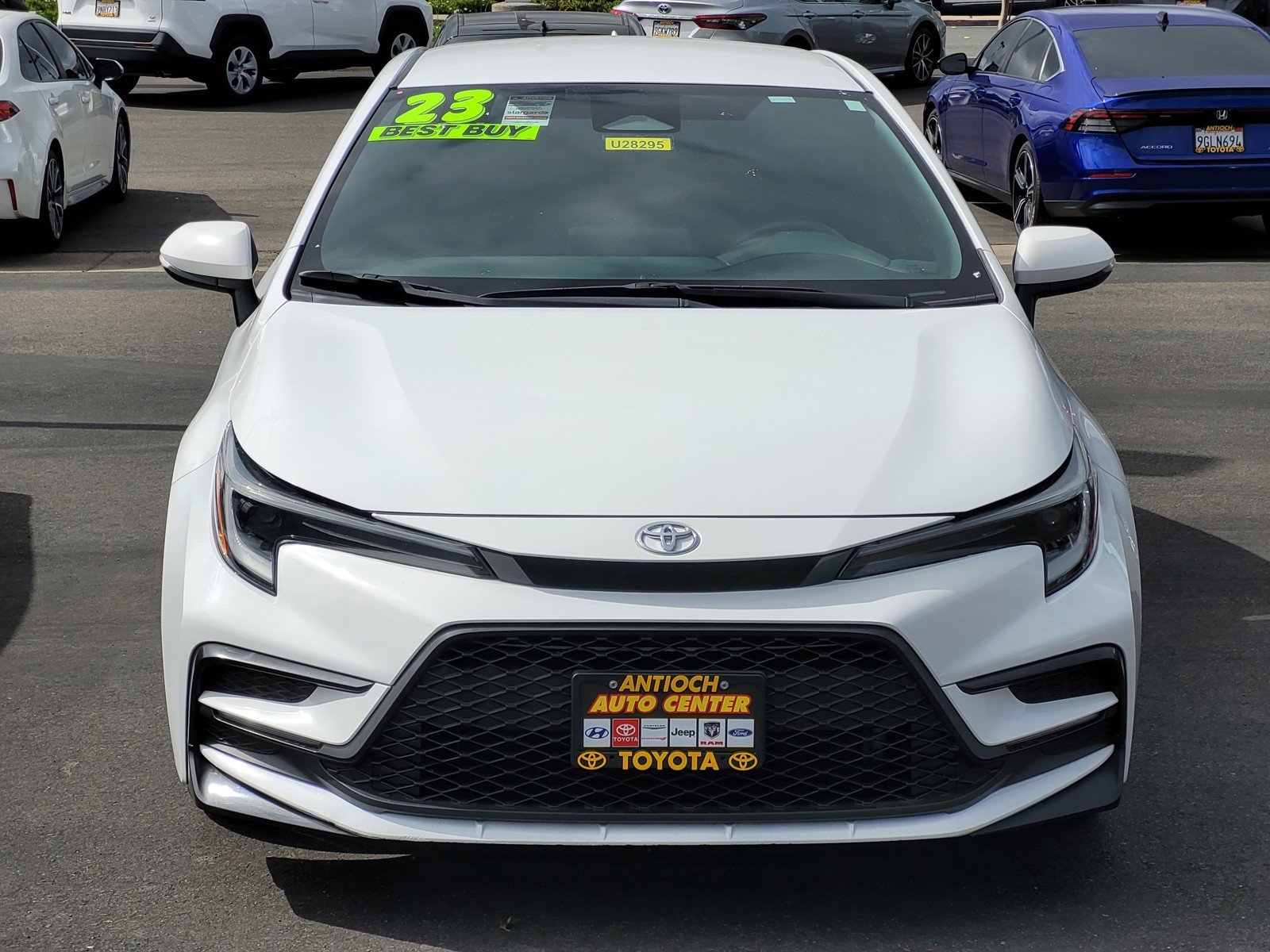 Used 2023 White Toyota SE image 2
