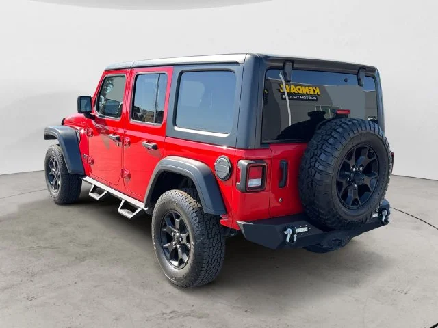 Used 2021 Red Jeep Unlimited Willys image 8