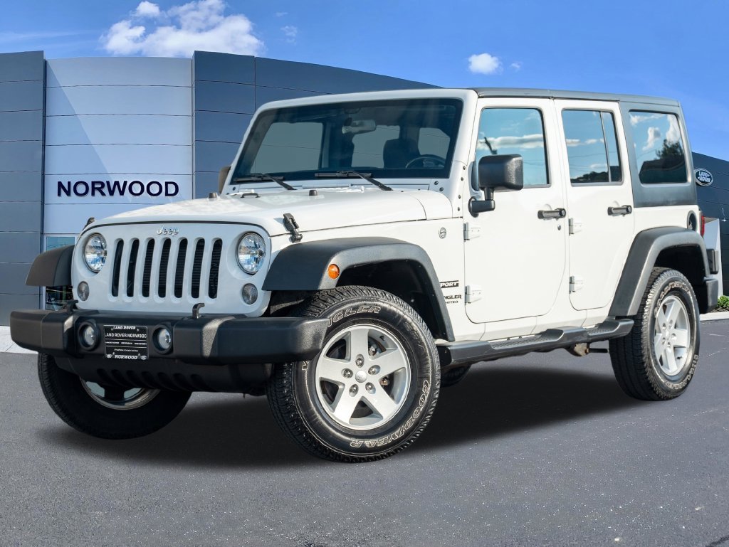 Used 2017 White Jeep Unlimited Sport image 1