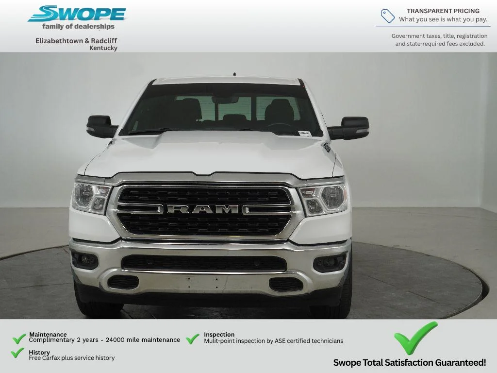 Used 2023 Bright White Clearcoat Ram Big Horn image 8