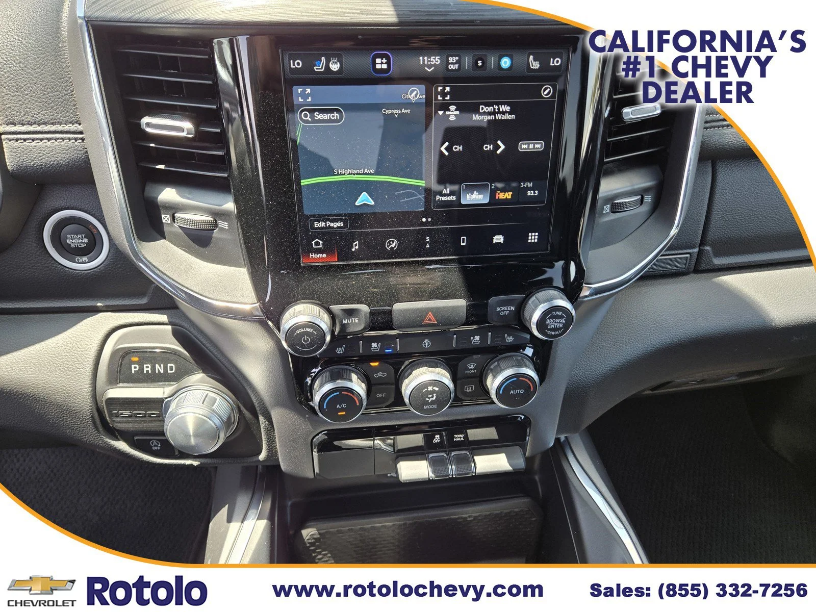 Used 2024 Diamond Black Crystal Pearlcoat Ram Laramie image 26
