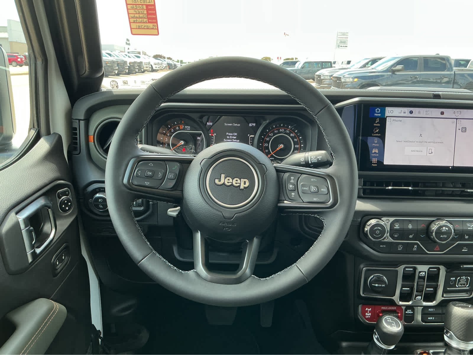 New 2026 Bright White Clear-Coat Exterior Paint Jeep Mojave image 24