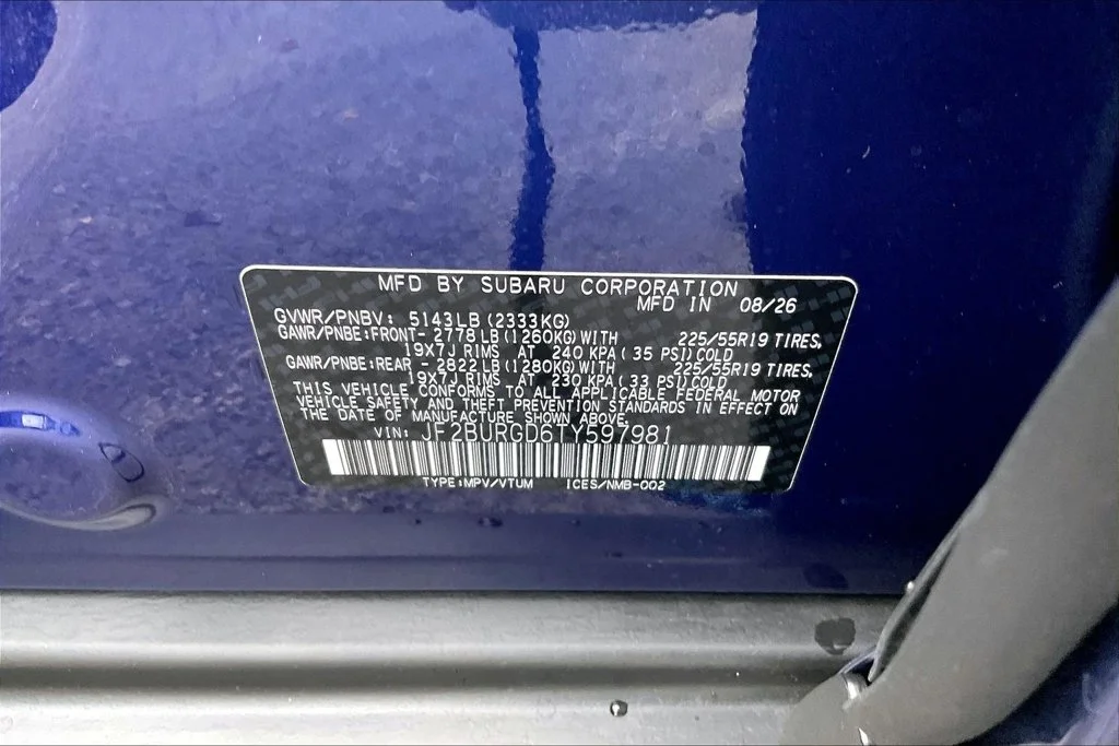 New 2026 SAPPHIRE BLUE PEARL Subaru Limited XT image 16