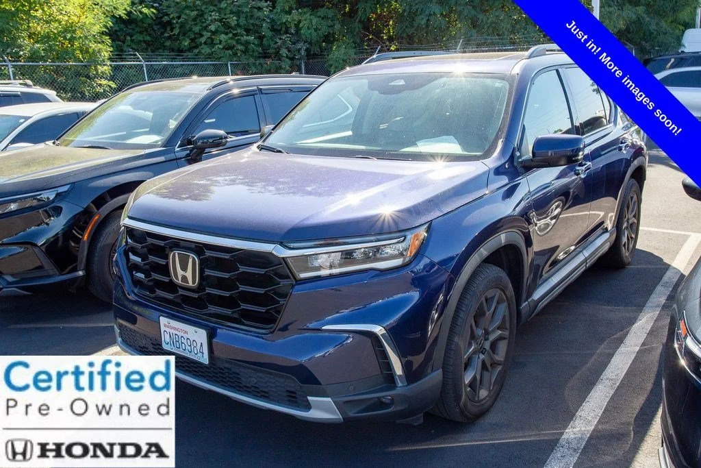 Certified Used 2024 Obsidian Blue Pearl Honda AWD TRG image 36