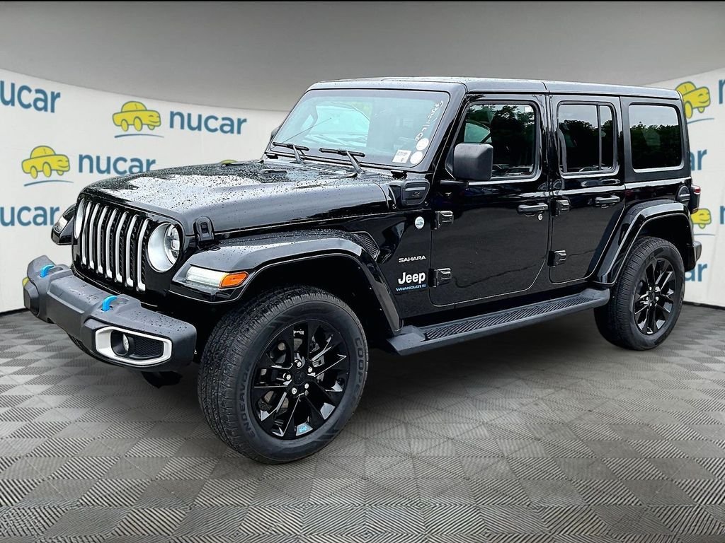 Used 2023 Black Jeep Sahara 4xe image 3